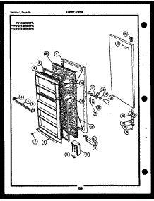 08 - Door Parts parts for Frigidaire Freezer FV16M5WSFA from AppliancePartsPros.com