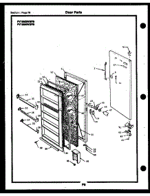 28 - Door Parts parts for Frigidaire Freezer FV16M5WSFA from AppliancePartsPros.com