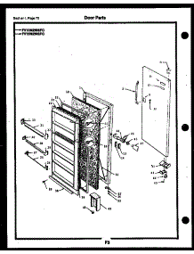 25 - Door Parts parts for Frigidaire Freezer FV21M2WSFA from AppliancePartsPros.com