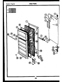 10 - Door Parts parts for Frigidaire Freezer FV21M8WSFA from AppliancePartsPros.com