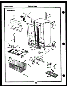 32 - Cabinet Parts parts for Frigidaire Freezer FV21M9WSFA from AppliancePartsPros.com