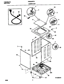 02 - Cabinet / Top parts for Frigidaire Washer FWS223RFS1 from AppliancePartsPros.com