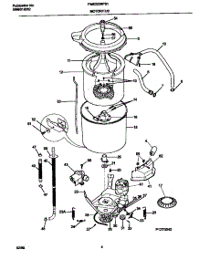 03 - Motor / Tub parts for Frigidaire Washer FWS223RFS1 from AppliancePartsPros.com