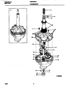 04 - Transmission parts for Frigidaire Washer FWS545RFS1 from AppliancePartsPros.com