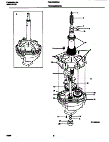 04 - Transmission parts for Frigidaire Washer FWX233RES4 from AppliancePartsPros.com