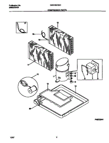 05 - Compressor  Parts parts for Frigidaire Air Conditioner GAS182G2A1 from AppliancePartsPros.com