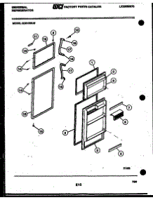 02 - Door Parts parts for Frigidaire Refrigerator GCD12WJF0 from AppliancePartsPros.com