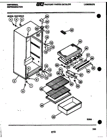 03 - Cabinet Parts parts for Frigidaire Refrigerator GCD12WJV0 from AppliancePartsPros.com