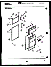 02 - Door Parts parts for Frigidaire Refrigerator GCD14WW9 from AppliancePartsPros.com