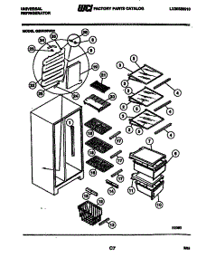 05 - Shelves And Supports parts for Frigidaire Refrigerator GSIW36JH1 from AppliancePartsPros.com