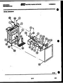 07 - Ice Door, Dispenser And Water Tank parts for Frigidaire Refrigerator GSIW36JH1 from AppliancePartsPros.com