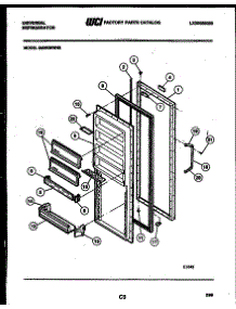 03 - Refrigerator Door Parts parts for Frigidaire Refrigerator GSIW36WHW2 from AppliancePartsPros.com