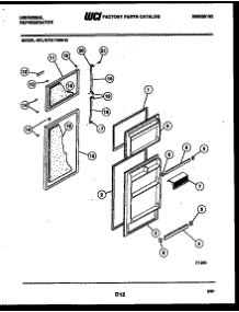 02 - Door Parts parts for Frigidaire Refrigerator GTL175WH3-45 from AppliancePartsPros.com