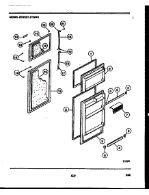 02 - Door Parts parts for Frigidaire Refrigerator GTL175WJ1 from AppliancePartsPros.com