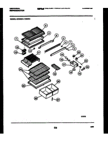 04 - Shelves And Supports parts for Frigidaire Refrigerator GTL175WV1 from AppliancePartsPros.com