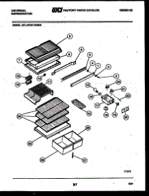 04 - Shelves And Supports parts for Frigidaire Refrigerator GTL175WY3 from AppliancePartsPros.com
