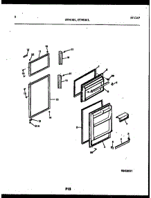 02 - Door Parts parts for Frigidaire Refrigerator GTL181BLD0 from AppliancePartsPros.com