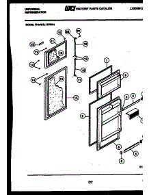 02 - Door Parts parts for Frigidaire Refrigerator GTM175WH1 from AppliancePartsPros.com