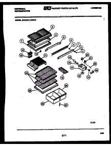 04 - Shelves And Supports parts for Frigidaire Refrigerator GTM175WH1 from AppliancePartsPros.com