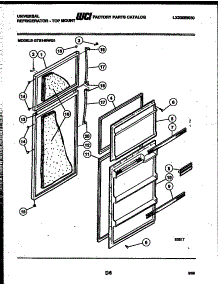 02 - Door Parts parts for Frigidaire Refrigerator GTN140WGD1 from AppliancePartsPros.com