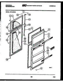 02 - Door Parts parts for Frigidaire Refrigerator GTN140WGD4 from AppliancePartsPros.com