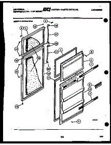 02 - Door Parts parts for Frigidaire Refrigerator GTN140WGH3 from AppliancePartsPros.com