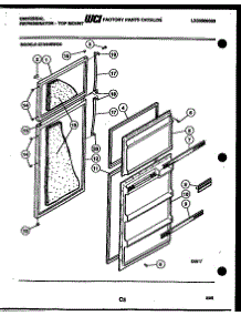 02 - Door Parts parts for Frigidaire Refrigerator GTN140WGV3 from AppliancePartsPros.com