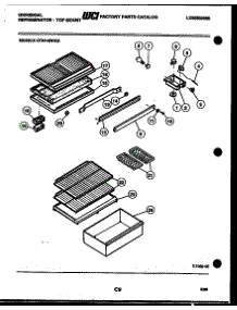 04 - Shelves And Supports parts for Frigidaire Refrigerator GTN140WGV3 from AppliancePartsPros.com
