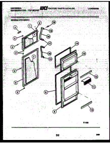 02 - Door Parts parts for Frigidaire Refrigerator GTN155WHF1 from AppliancePartsPros.com