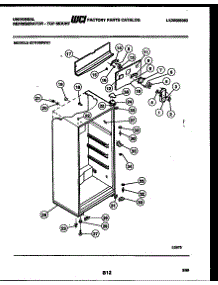 03 - Cabinet Parts parts for Frigidaire Refrigerator GTN155WHL1 from AppliancePartsPros.com