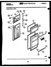 02 - Door Parts parts for Frigidaire Refrigerator GTN175D0 from AppliancePartsPros.com