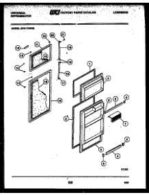 02 - Door Parts parts for Frigidaire Refrigerator GTN175WH2-32 from AppliancePartsPros.com