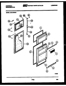 02 - Door Parts parts for Frigidaire Refrigerator GTN175WHD2 from AppliancePartsPros.com