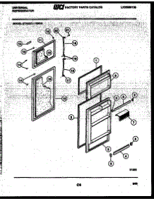 02 - Door Parts parts for Frigidaire Refrigerator GTN175WHW1 from AppliancePartsPros.com