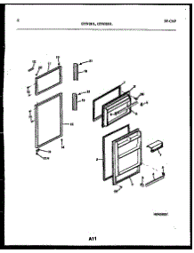 02 - Door Parts parts for Frigidaire Refrigerator GTN181WLO from AppliancePartsPros.com