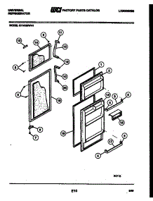 02 - Door Parts parts for Frigidaire Refrigerator GTN198FH1 from AppliancePartsPros.com
