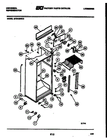 03 - Cabinet Parts parts for Frigidaire Refrigerator GTN198VH1 from AppliancePartsPros.com