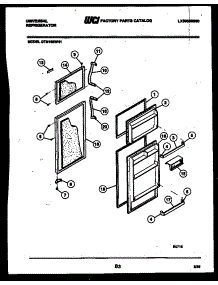 02 - Door Parts parts for Frigidaire Refrigerator GTN198WD1 from AppliancePartsPros.com