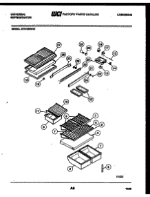 04 - Shelves And Supports parts for Frigidaire Refrigerator GTN198WV2 from AppliancePartsPros.com