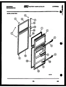 02 - Door Parts parts for Frigidaire Refrigerator GTN217WHD4 from AppliancePartsPros.com