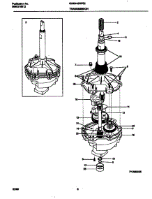 04 - Transmission parts for Frigidaire Washer GWS445RFS2 from AppliancePartsPros.com