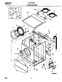 03 - Cabinet,Door & Top parts for Frigidaire Washer GWT445RGS1 from AppliancePartsPros.com