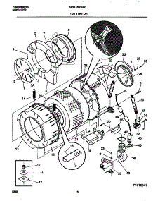 04 - Tub & Motor parts for Frigidaire Washer GWT445RGS1 from AppliancePartsPros.com