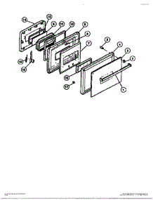 03 - Door parts for Frigidaire Oven KB663LMO from AppliancePartsPros.com