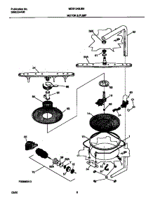05 - Motor parts for Frigidaire Dishwasher MDB124BJB0 from AppliancePartsPros.com