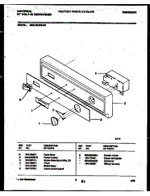 02 - Console And Control Parts parts for Frigidaire Dishwasher MDB202RBD0 from AppliancePartsPros.com