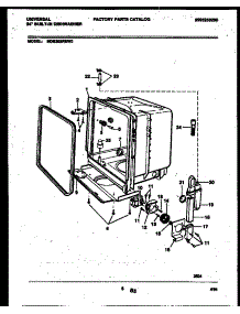 05 - Tub And Frame Parts parts for Frigidaire Dishwasher MDB202RBD0 from AppliancePartsPros.com