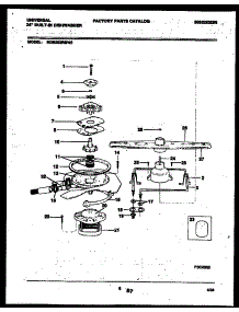 06 - Motor Pump Parts parts for Frigidaire Dishwasher MDB202RBD0 from AppliancePartsPros.com