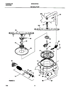 05 - Motor parts for Frigidaire Dishwasher MDB421RFS4 from AppliancePartsPros.com