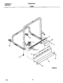 06 - Frame parts for Frigidaire Dishwasher MDB421RHS0 from AppliancePartsPros.com